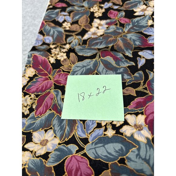 Cotton Fat Quarter Fabric 18x22" Floral Pattern Quilting & Crafts - Picture 4 of 4